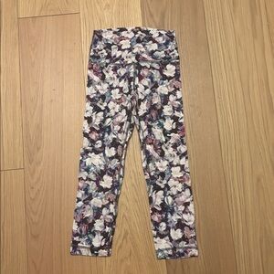 Lululemon 3/4 floral leggings